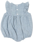 Smocked Blue Sunsuit