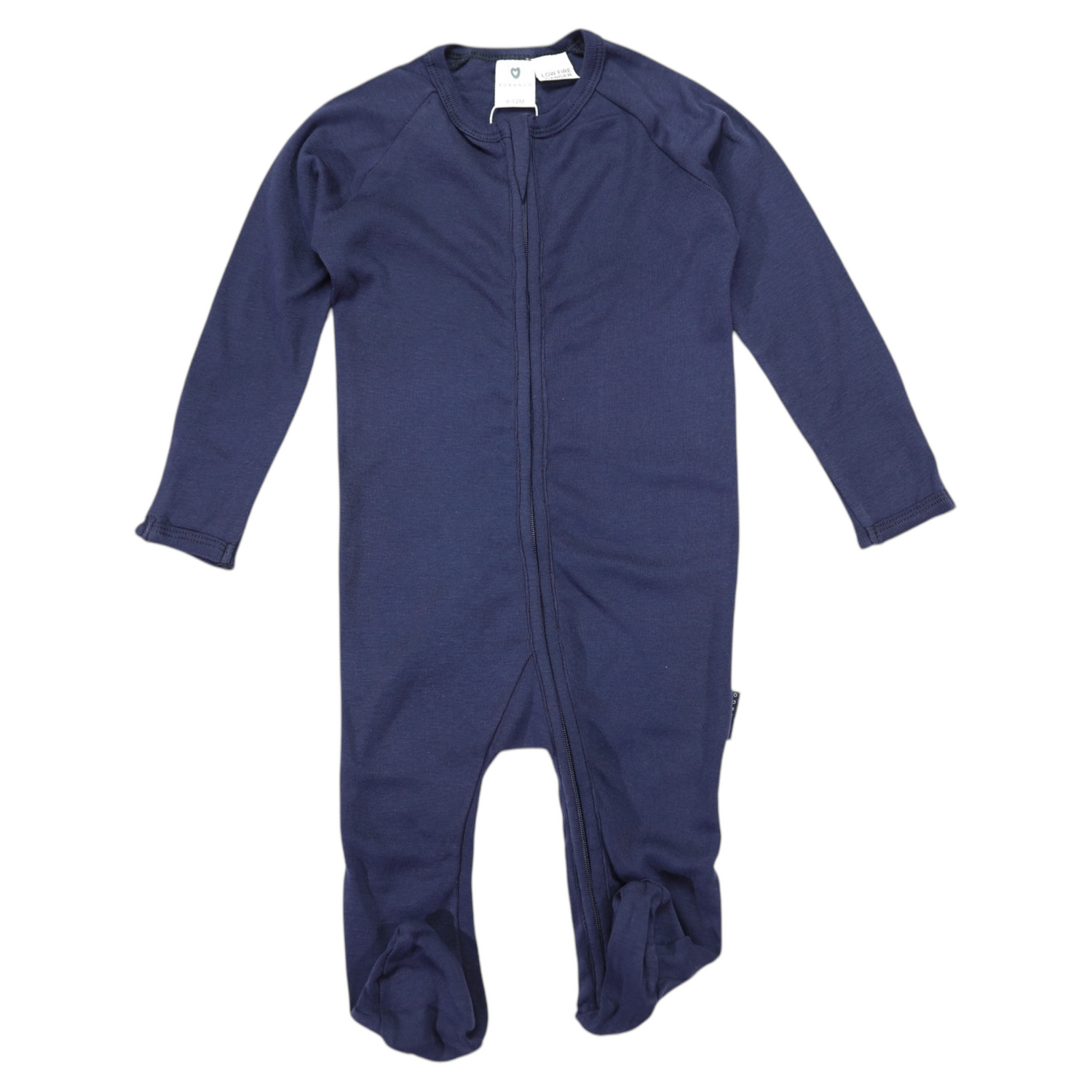 Double Zip Cotton Modal Romper Navy