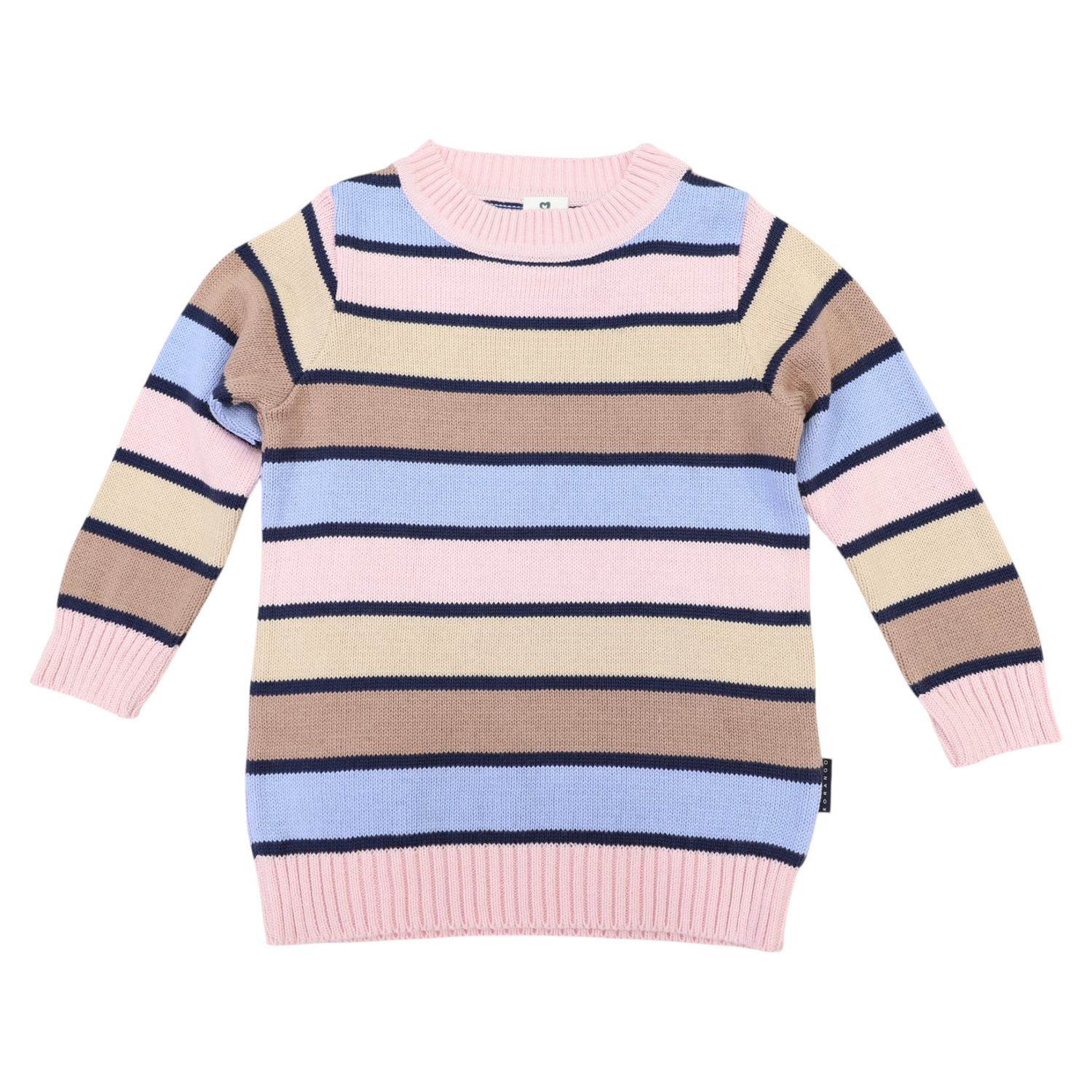 Long Striped Sweater Blue