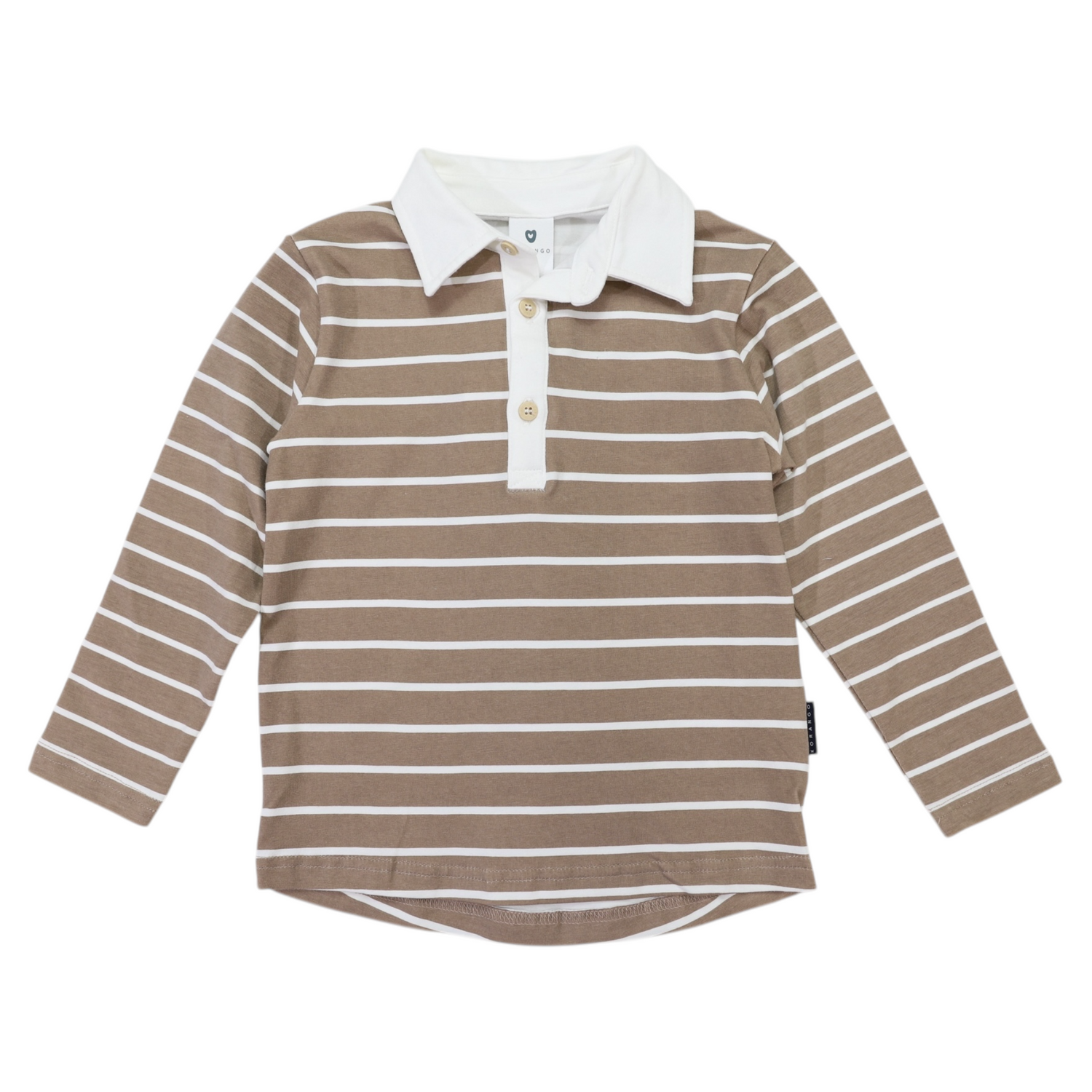 Striped Rugby Top Chestnut