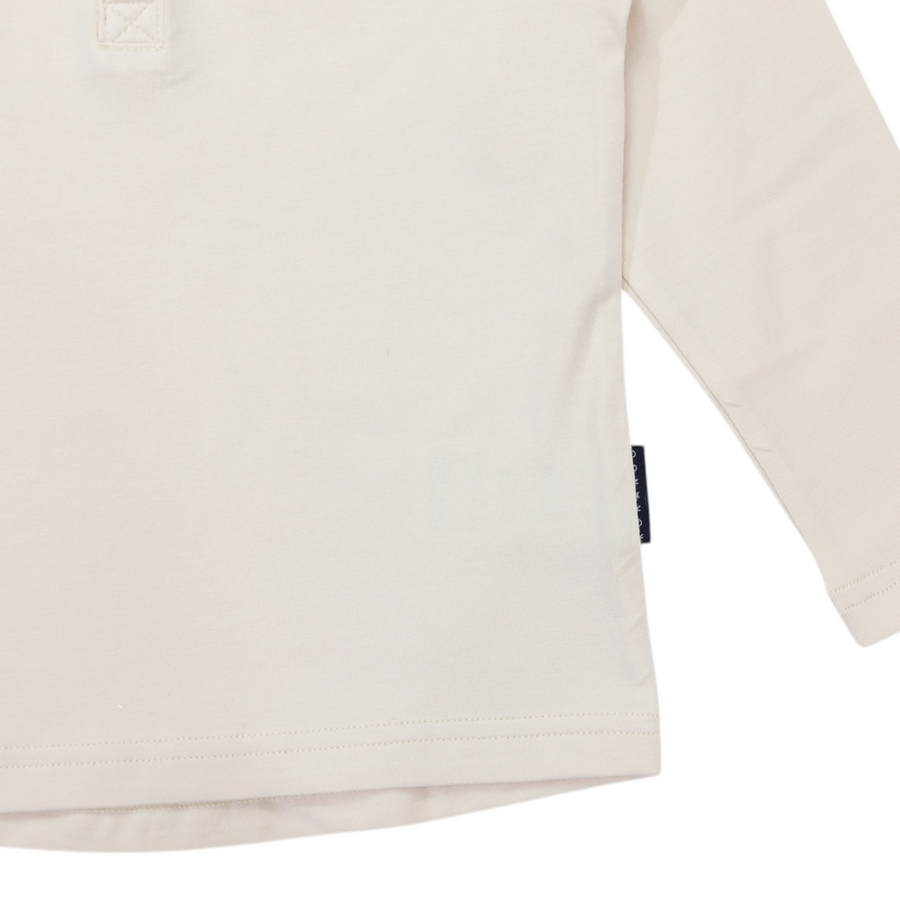 Essential Henley Tee Beige