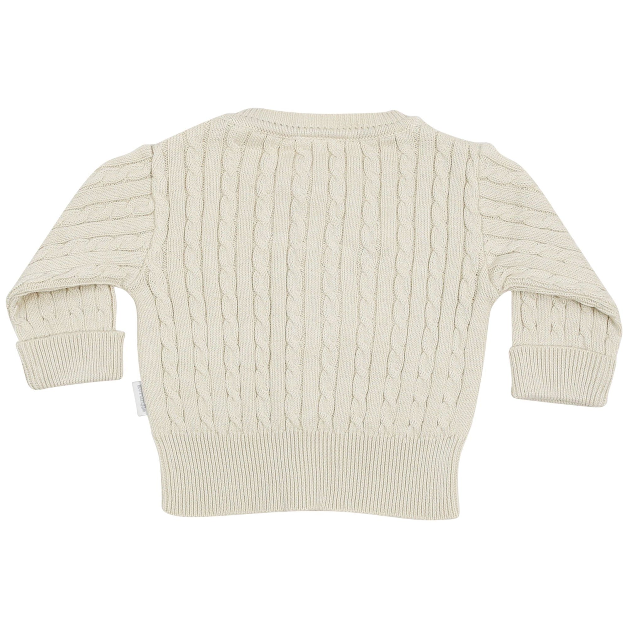 Cable Knit Cardigan Beige