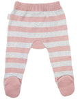 Striped Knit Legging Pink