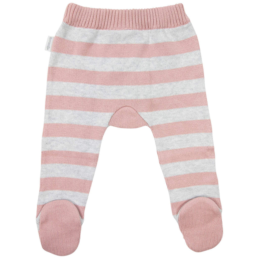 Striped Knit Legging Pink