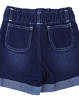 High Waisted Denim Short Dark