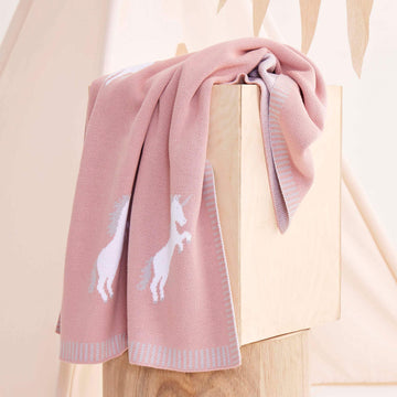 Knit Blanket Pink