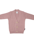 Knit Cardigan Long Dusty Pink