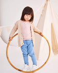 Knit Cardigan Long Dusty Pink