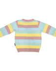 Knit Cardigan Rainbow Stripe