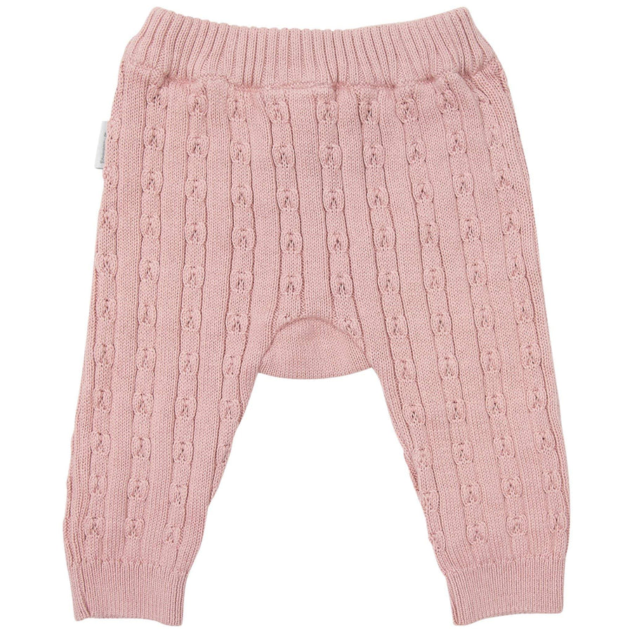 Fine Cable Knit Legging Pink