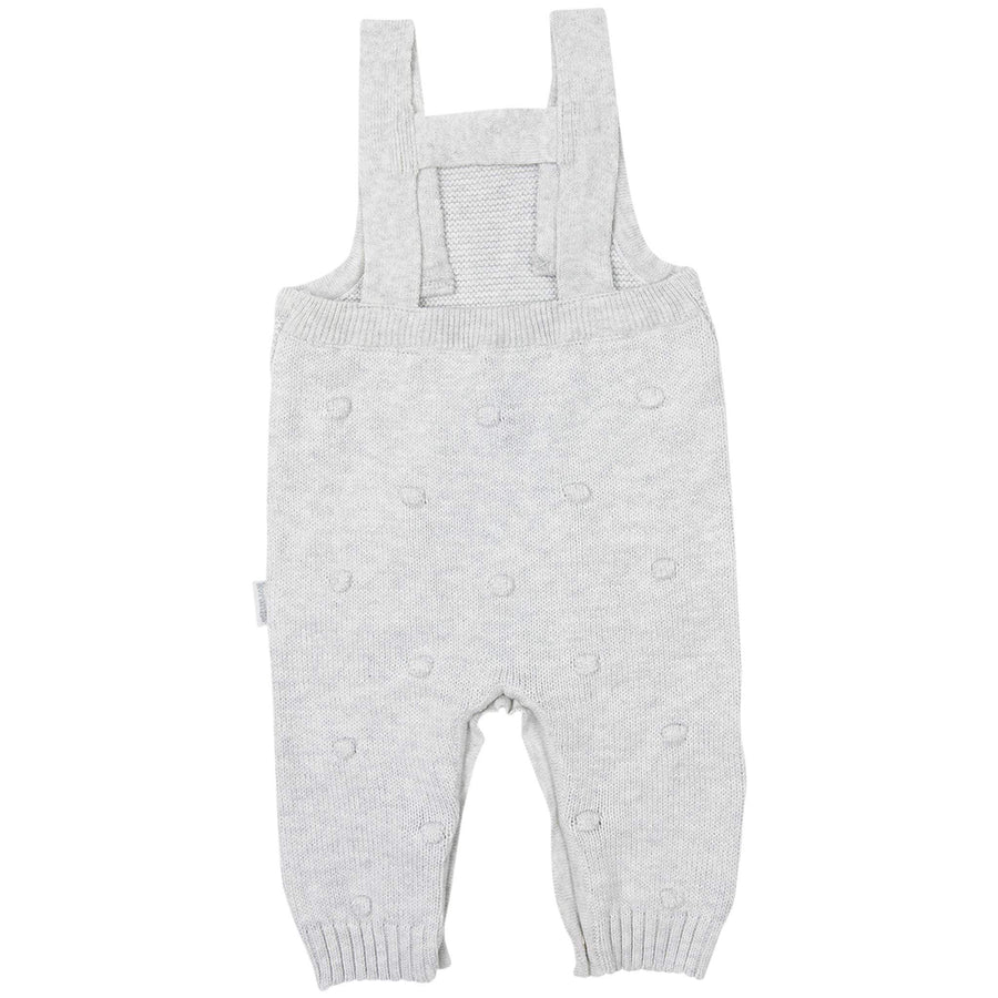 Knit Overall with Polkadot Grey