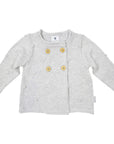 Polkadot Knit Jacket Grey