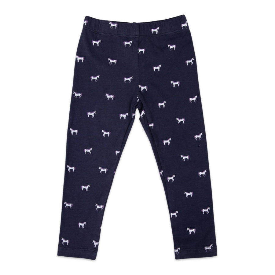 Unicorn Print Legging Navy