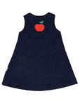 Lined Apple Cord Dress Navy