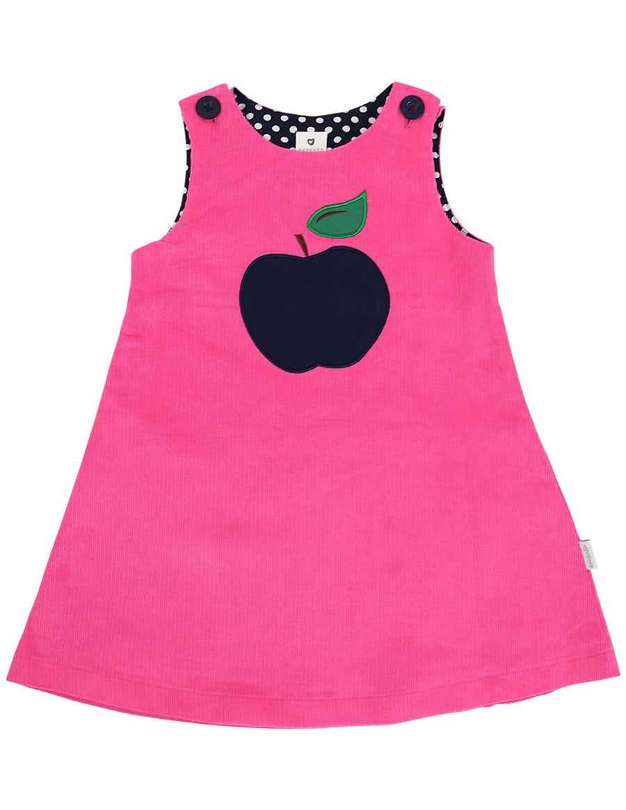 Lined Apple Cord Dress Pink