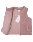 Lined Knit Vest Dusty Pink