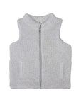 Lined Knit Vest Grey Marle