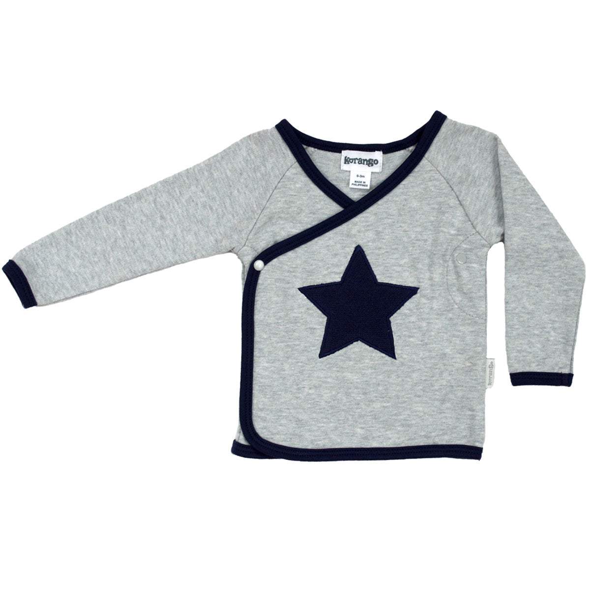 Little Star Top Grey