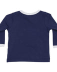 Long Sleeve Top with Truck Navy