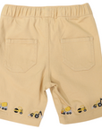 Trucks and Diggers Embroidered Twill Short Sand