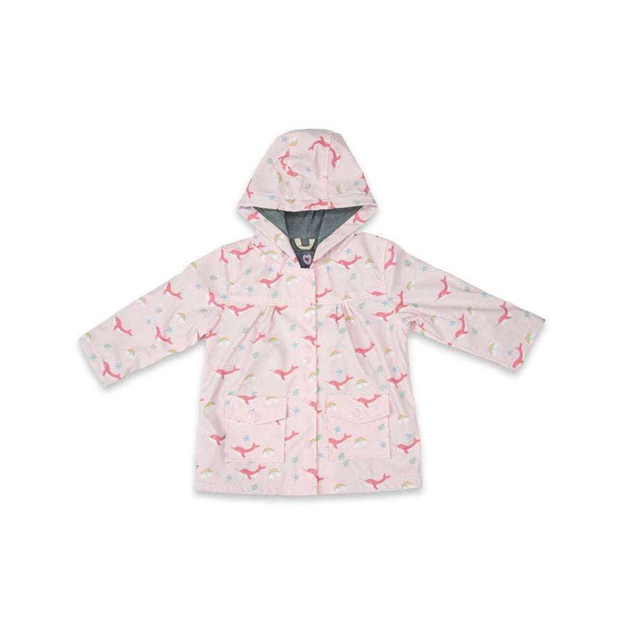 Narwhal Raincoat Dusty Pink