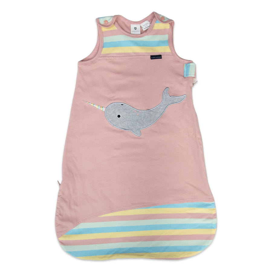 Sleeping Bag with Narwhal Print