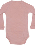 Organic Pointelle Bodysuit Pink