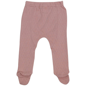 Organic Pointelle Legging Pink