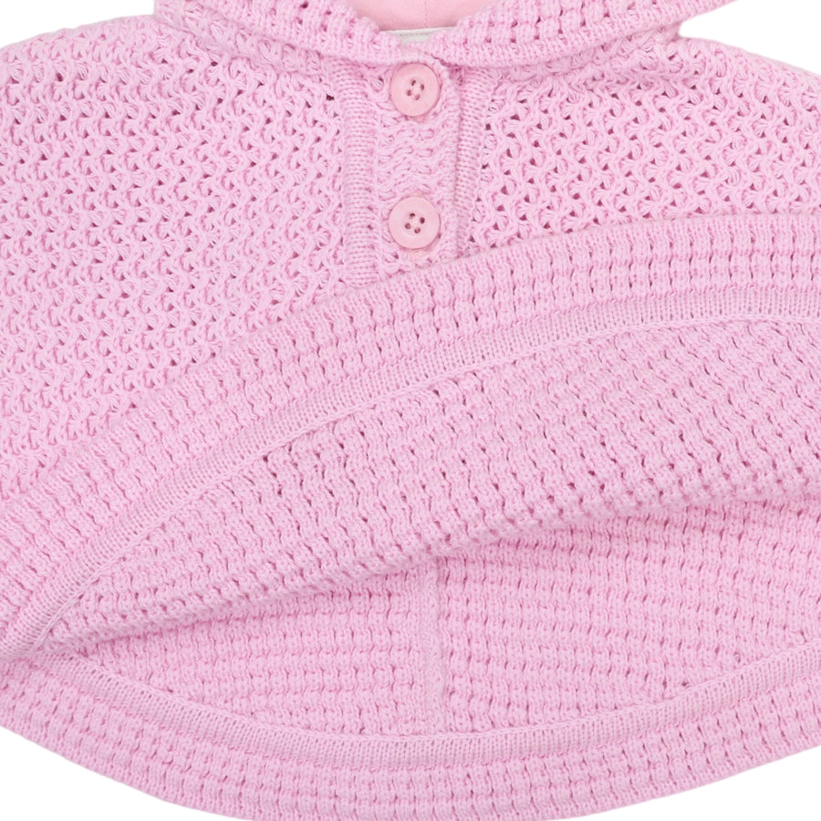Knitted Poncho Pink