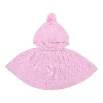 Knitted Poncho Pink