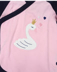 Swan Princess Long Sleeve Romper Pink