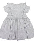 Spot of Gold Stretch Cotton Dress Grey