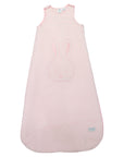 Lined Sleeping Bag with Bunny Applique Pink