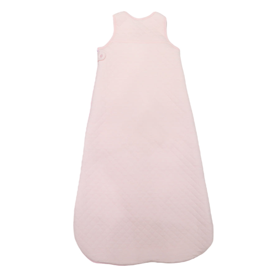 Lined Sleeping Bag with Bunny Applique Pink