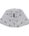 Orca Print Cotton Sunhat Grey