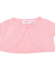 Crop Knit Cardigan Pink