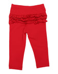 Ruffle Legging Red