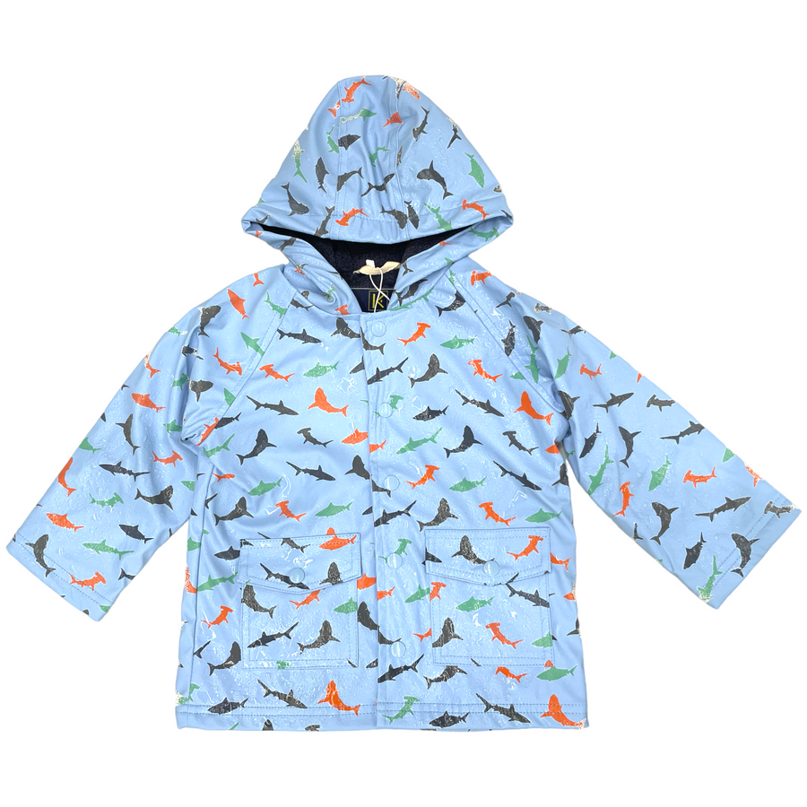 Shark Colour Change Raincoat Blue