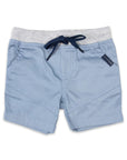 Pique Short with Drawstring Blue