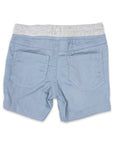 Pique Short with Drawstring Blue