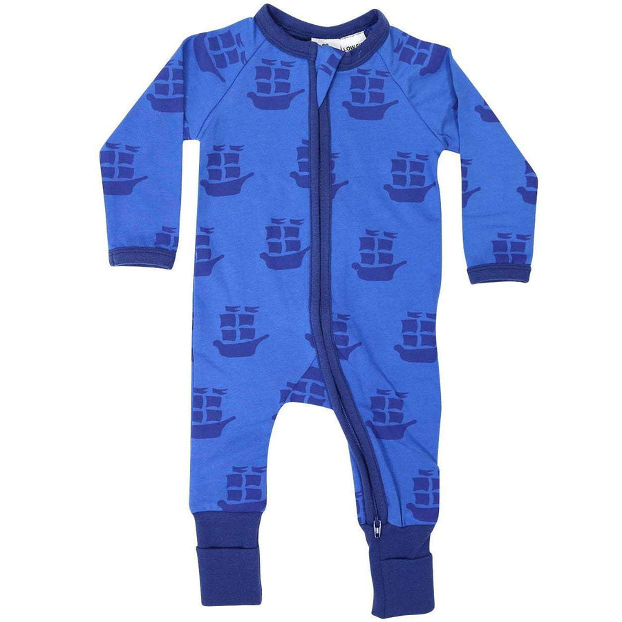 Pirate Ships Long Sleeve Romper