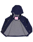 Microfibre Raincoat Cotton Lined Navy