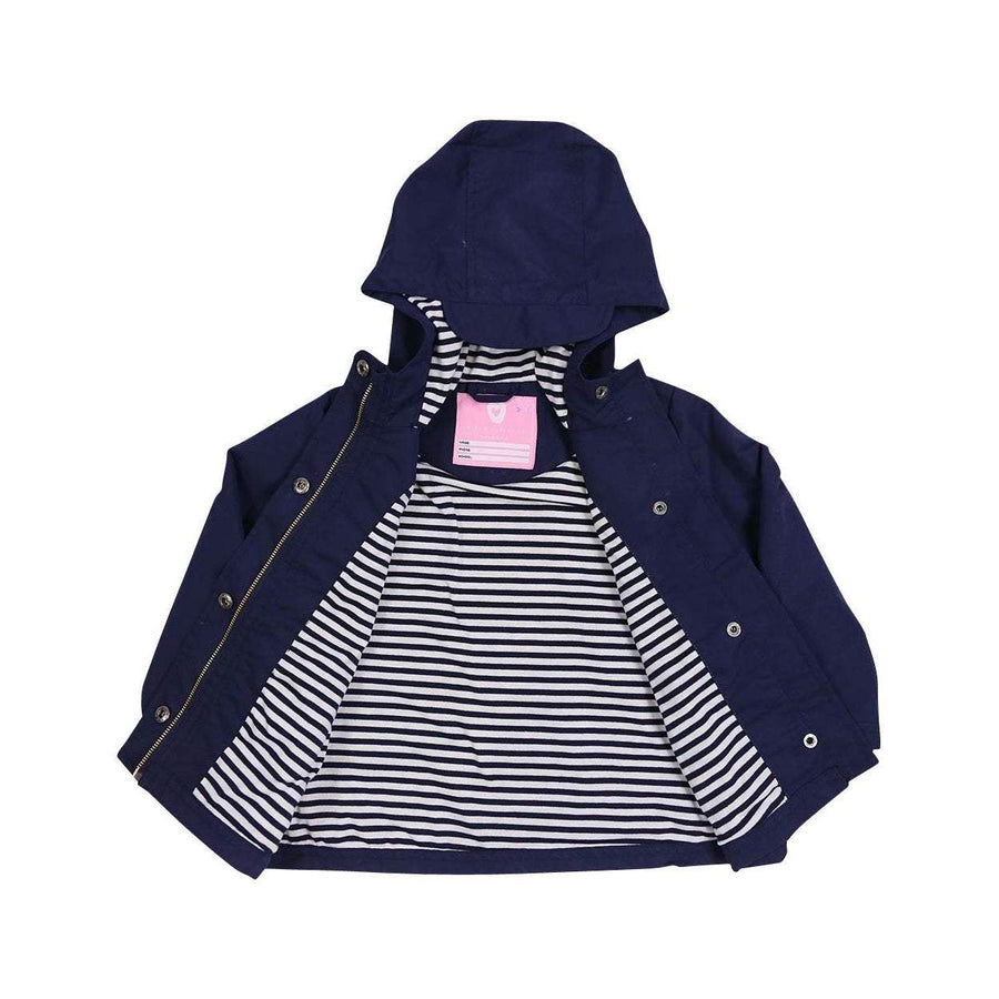 Microfibre Raincoat Cotton Lined Navy