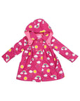 Fleece Lined Rainbow Raincoat Pink