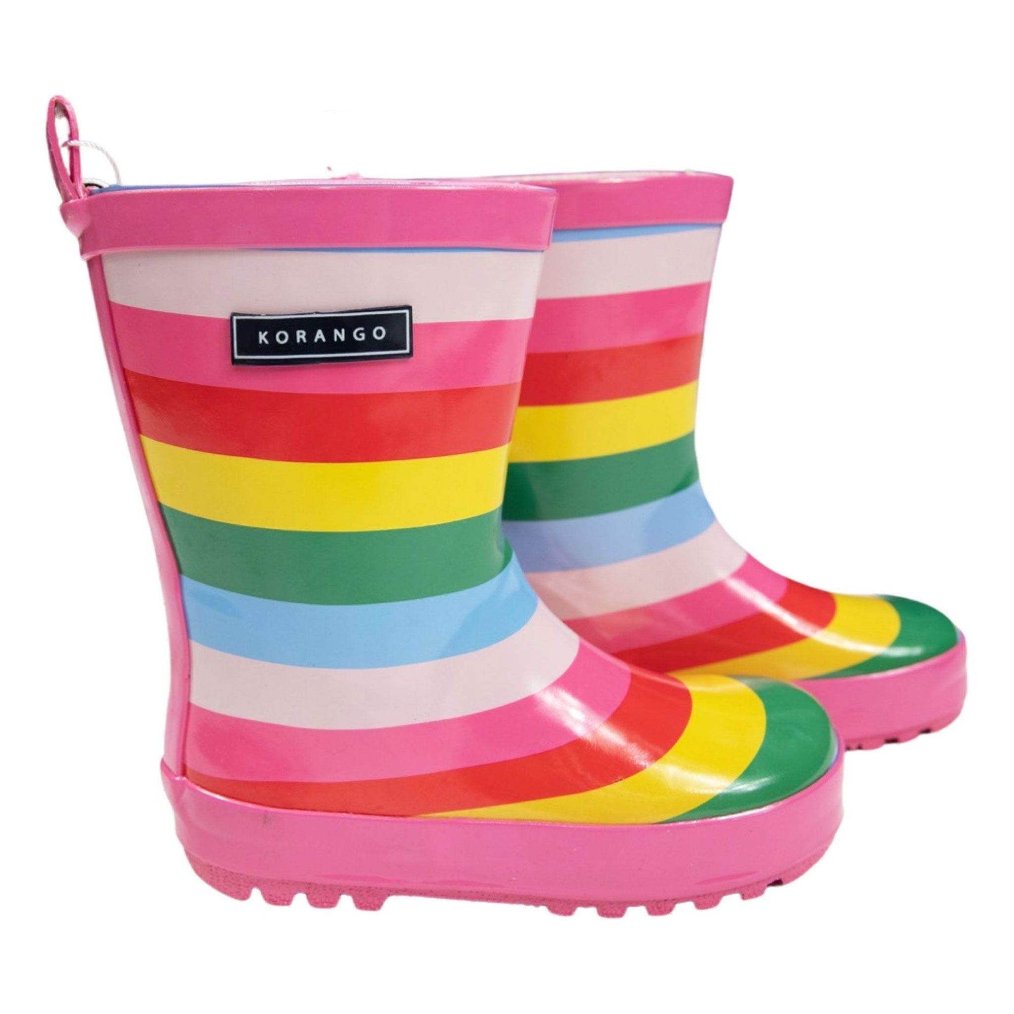 Rainbow Striped Gumboot Rainbow