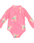 Unicorn Zip Swimsuit Pink