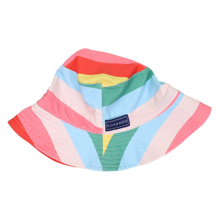 Swim Sun Hat Rainbow Stripe