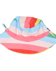 Swim Sun Hat Rainbow Stripe