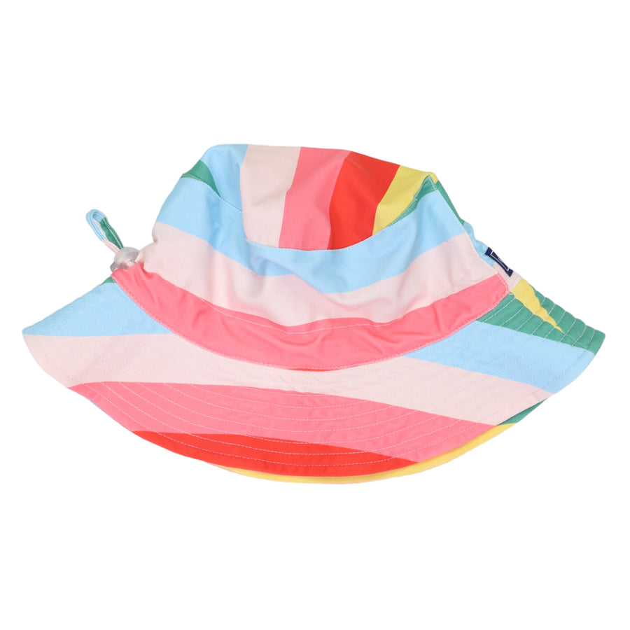 Swim Sun Hat Rainbow Stripe