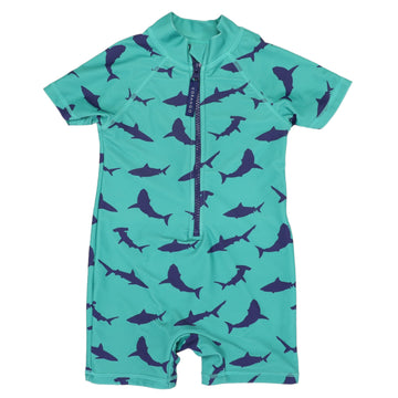 Shark Swimsuit Green